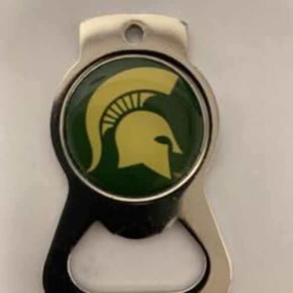 Michigan State Spartans bottle opener keychain - Picture 1 of 2